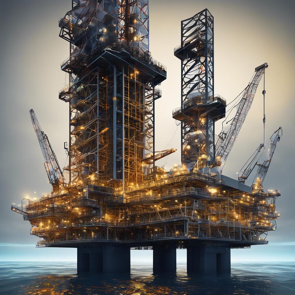 Oil rig representing predictive analytics in oil recovery